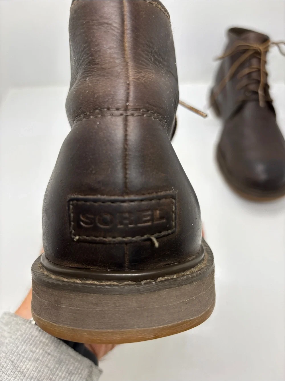 Sorel Madson II Chukka Waterproof Leather Boots Men’s 11 Brown Lace Up Casual